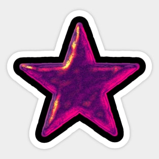 pink star Sticker